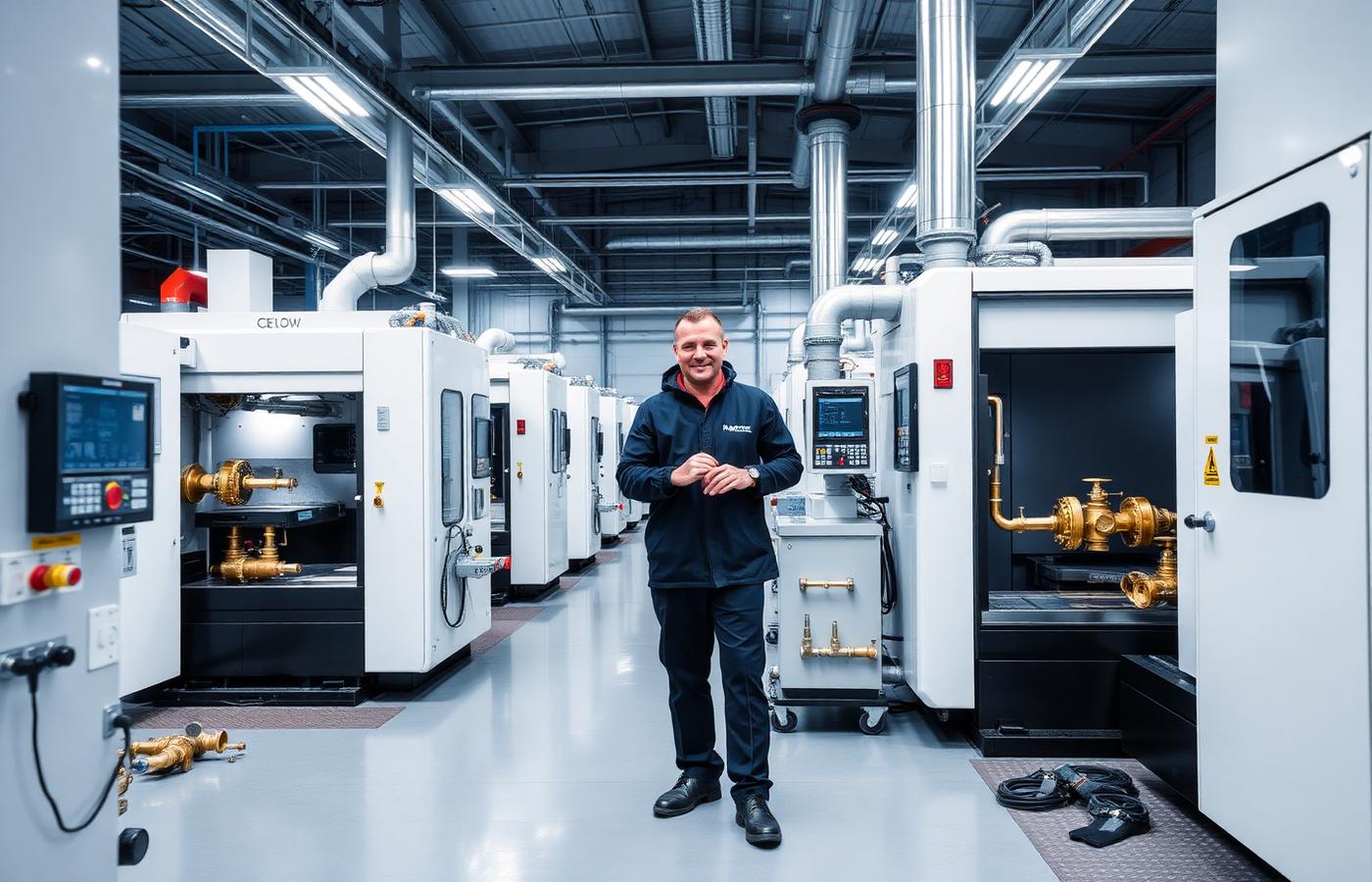 EROPEX messing persfittingen, gereed voor verzending
